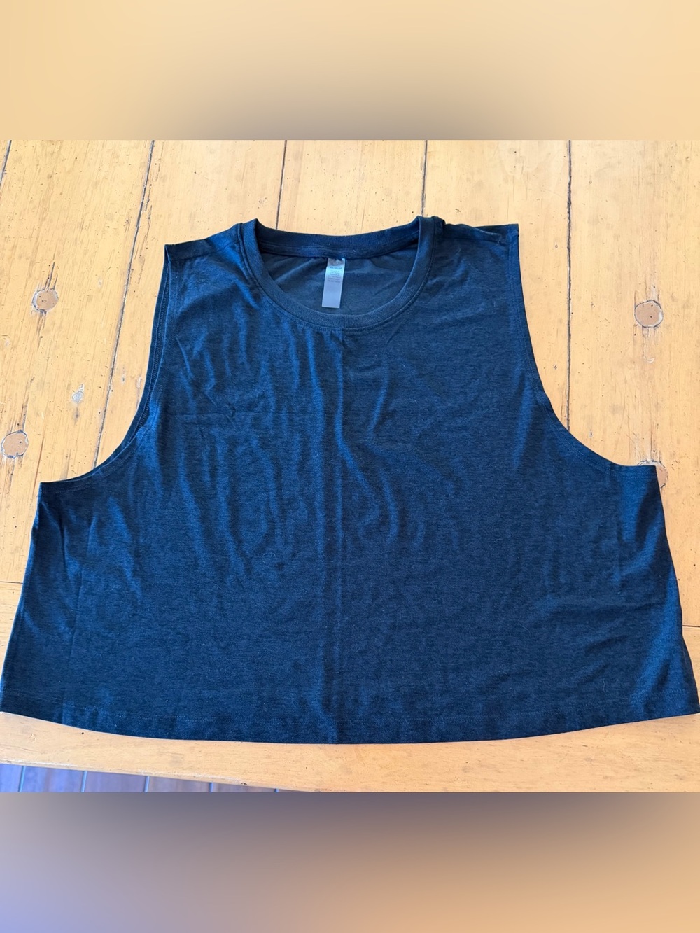 Beyond Yoga Black Sleeveless Muscle Tank, cropped tank medium